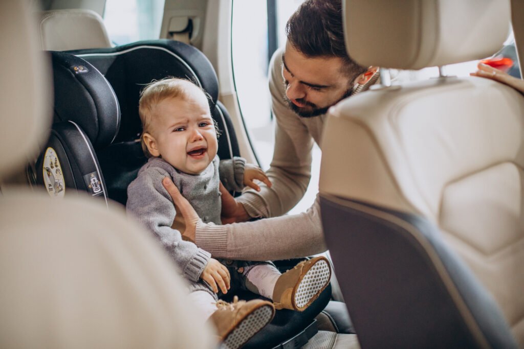 Wie bucht man ein Taxi mit Kindersitz
